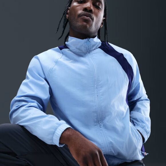 Nike Total 90 Repel Soccer Windbreaker Jacket Size Large Blue - Picture 4 of 5